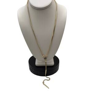 Kendra Scott Signed Starla‎ Gold Plated Platinum Drusy Lariat Y Necklace